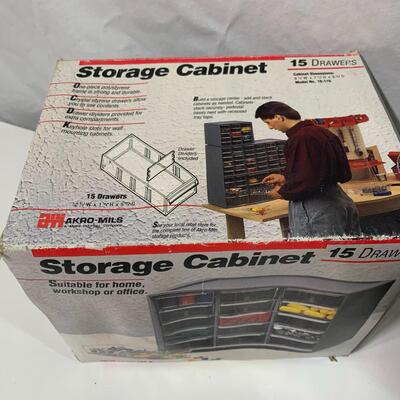 #81 2 - 15 Drawer Storage Cabinet