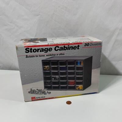 #86 30 Drawer Storage Cabinet