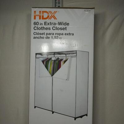 #87 60" Extra-Wide Clothes Closet