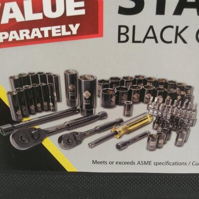 #105 70 pc Stanley Black Chrome 1/4", 3/8" Mechanics Tool Set