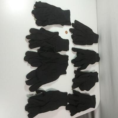 #108 8 - Pair Brown Jersey Gloves