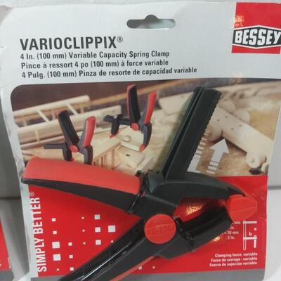 #115 2 - Bessey Varioclippix 4" Variable Capacity Spring Clamp 