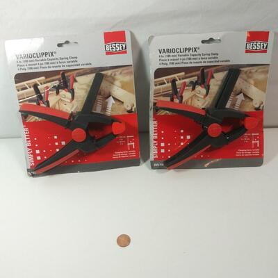 #115 2 - Bessey Varioclippix 4" Variable Capacity Spring Clamp 