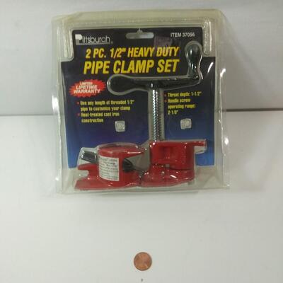 #123 1/2" Heavy Duty Pipe Clamp Set
