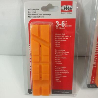 #128 2 - Bessey 3-6" Multi Purpose Vise Jaws