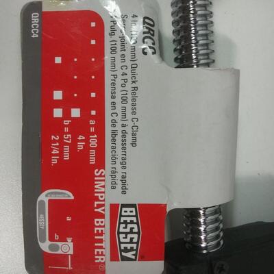 #133 4 - Various Size C-Clamps