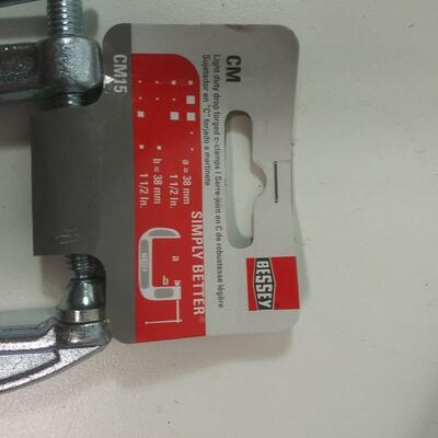 #133 4 - Various Size C-Clamps