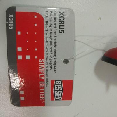 #134 4" Bessey Deep Reach Ratcheting Spring Clamp