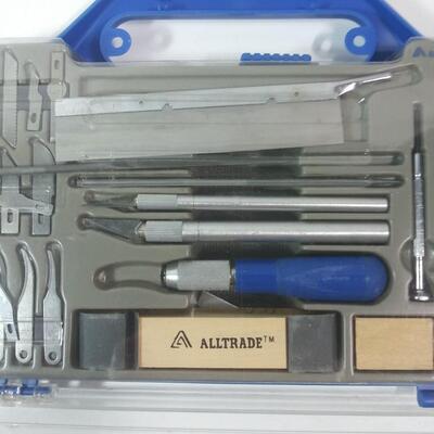#143 Alltrade Precision Cutting/Carving Hobby Knives and Tool Set