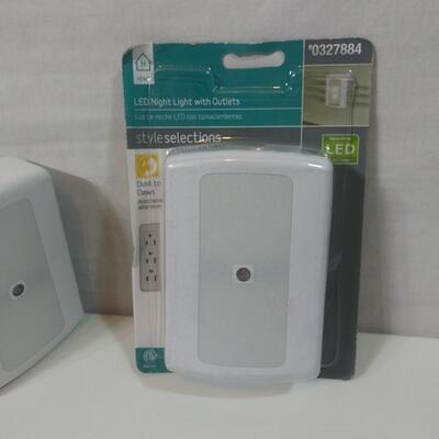 #213  LED Night Light with Outlets
