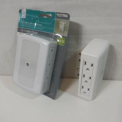 #213  LED Night Light with Outlets