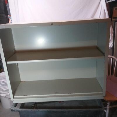 #269  Metal Shelf/Bookcase 34-1/2"x29"x12-1/2"