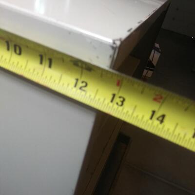 #269  Metal Shelf/Bookcase 34-1/2"x29"x12-1/2"