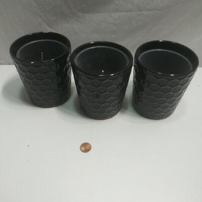 #323  3 - Decorative Flower/Plant Pots