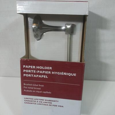 #331  Brushed Nickel Toilet Paper Holder