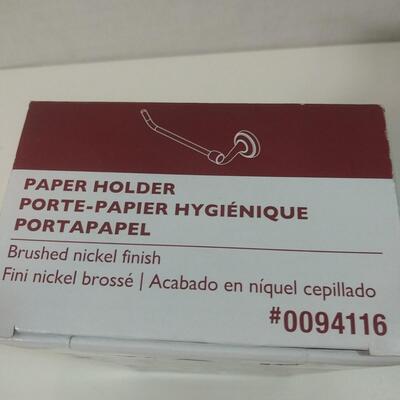 #331  Brushed Nickel Toilet Paper Holder