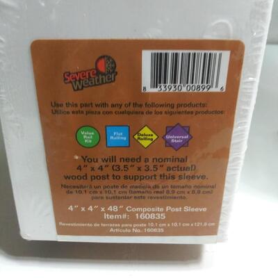 #342  4 - 4"x4"x48" Post Sleeve