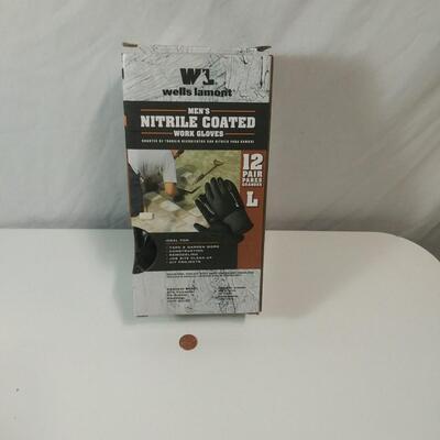 #347  12-pair Wells Lamont Nitrile Coated Work Gloves