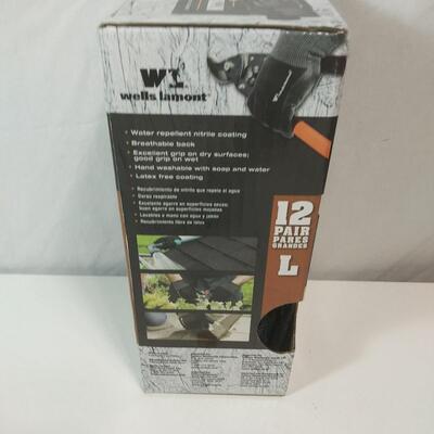 #354  12-pair Wells Lamont Nitrile Coated Work Gloves