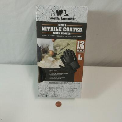#354  12-pair Wells Lamont Nitrile Coated Work Gloves