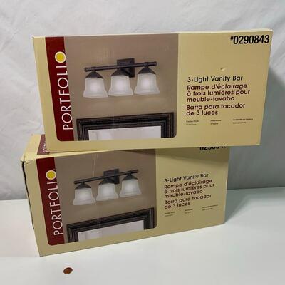 #359  2 - Portfolio 3-Light Vanity Bar Light Fixture