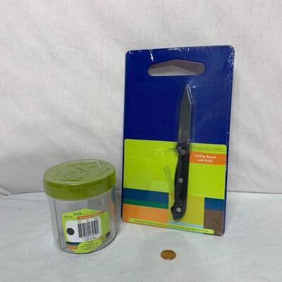 #460  Cutting Board & Knife & Storage container