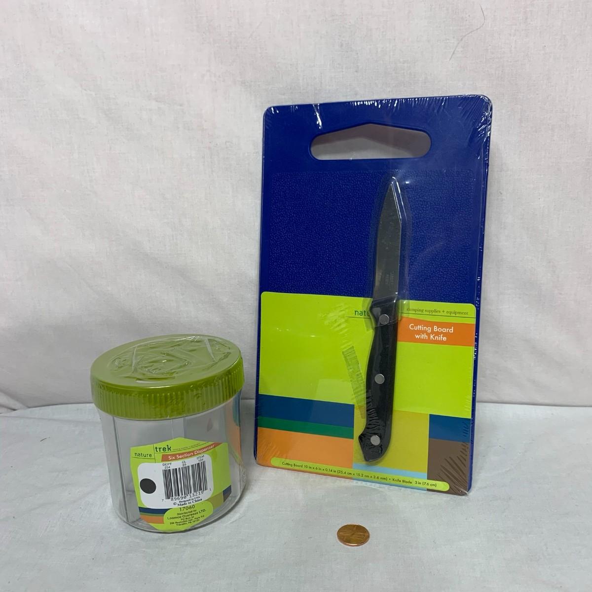 460 Cutting Board & Knife & Storage container