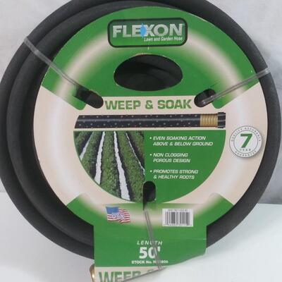 #465  50' Flexon Lawn and Garden Hose Weep & Soak