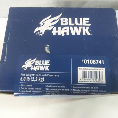 #467  5lbs Blue Hawk 3" Galvanized Roofing Nail