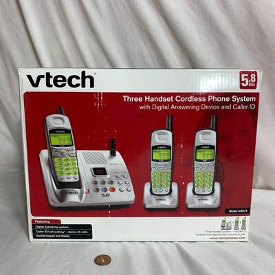 #482  Vtech 5.8GHz Three Handset Cordless Phone System