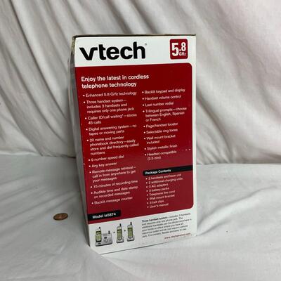 #482  Vtech 5.8GHz Three Handset Cordless Phone System
