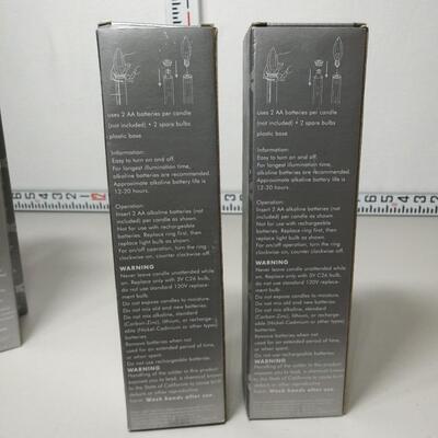 #628 4 - 2pc Battery Operated Candles