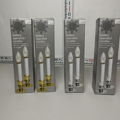 #628 4 - 2pc Battery Operated Candles
