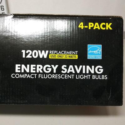 #647  4-Pack 120W Replacement Energy Saving Light Bulbs
