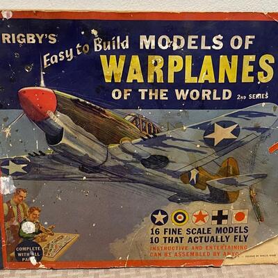Vintage 1940s Rigby's Paper Model Airplane Books