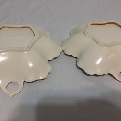 Set Of 2 Gorgeous Floral Candy Dishes
