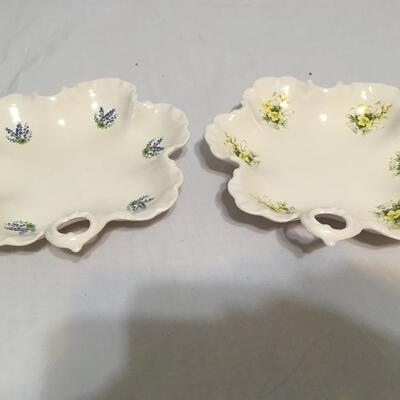 Set Of 2 Gorgeous Floral Candy Dishes