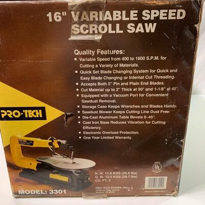 #1 16" Variable Speed Scroll Saw