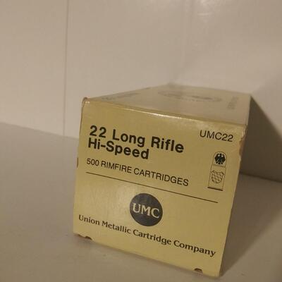 #5 500 22 Long Rifle Hi-Speed Rimfire Cartridges UMC22