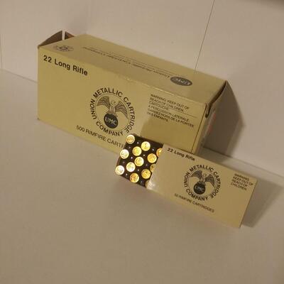#5 500 22 Long Rifle Hi-Speed Rimfire Cartridges UMC22