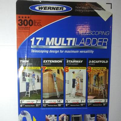 #11 Werner 17' Telescoping Multi Ladder