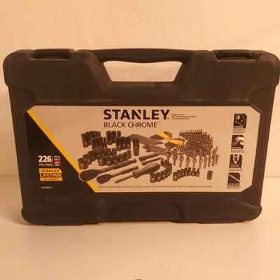 #13 226 pcs Stanley Black Chrome 1/4" & 3/8" Mechanics Tool Set