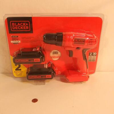 #14 20V Lithium Black + Decker Cordless Drill / Driver