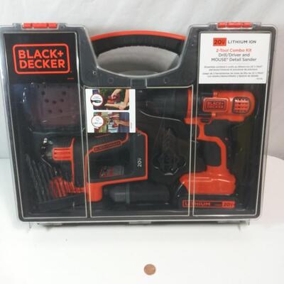 #26 Balck&Decker 20v Lithium Ion 2-Tool Combo Kit
