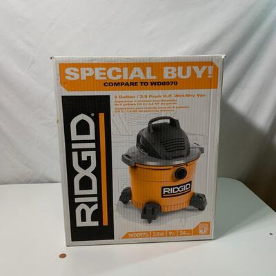 #35 Ridgid 9 Gallon 3.5 HP Wet / Dry Vac