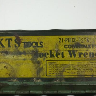 #39 KTS Tools 21 piece 3/4" & 1/2" Heavy Duty Socket Wrench Set