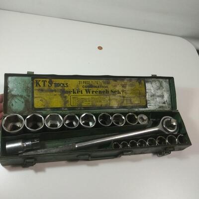 #39 KTS Tools 21 piece 3/4" & 1/2" Heavy Duty Socket Wrench Set