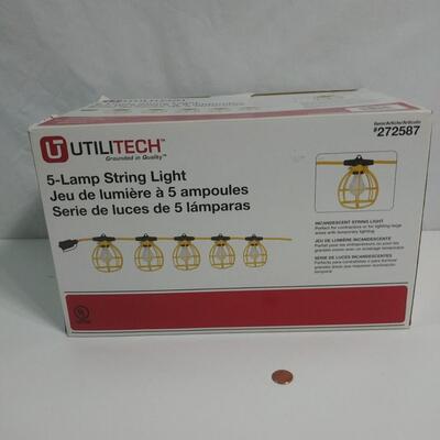 #59 Utilitech 5-Lamp String Light