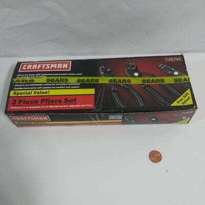 #66 Craftsman 3 Piece Pliers Set