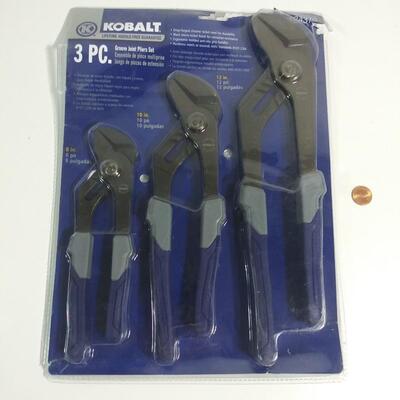 #83 Kobalt 3pc Groove Joint Pliers Set